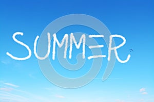 Summer written in the sky