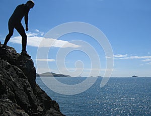 A summers day on the coast of Wales