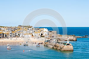 Summers day at St.Ives harbour