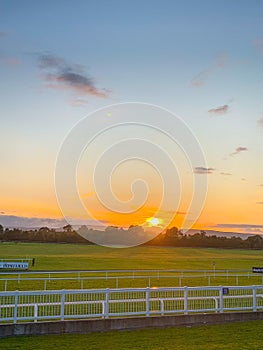 Summers Evening at Ballinrobe Racecourse, county Mayo Ireland