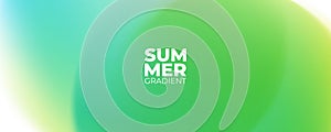 Summertime blurred background. Summer theme green colored gradients for creative seasonal graphic design.