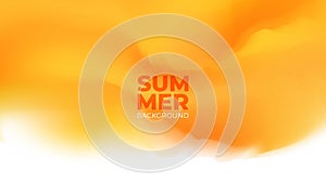 Summertime blurred background. Summer theme orange colored gradients.