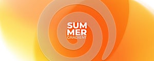 Summertime blurred background. Summer theme orange gradients.