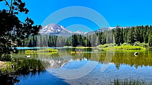 Summertime boating in lovely Lassen photo