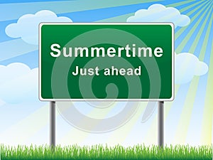 Summertime just ahead billboard.