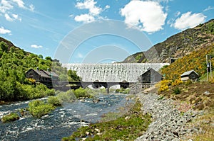 Summertime landscape in the Elan valley.