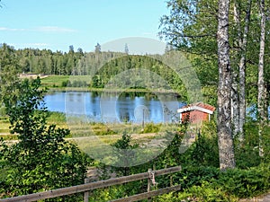 Lake view, VrÃÂ¥ngsjÃÂ¶, SÃÂ¶dermanland, Sweden photo