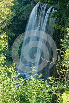 Summertime View of Falling Springs Waterfall, Virginia, USA