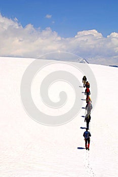 Summit alpinist group photo