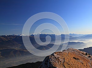 summit in the alps