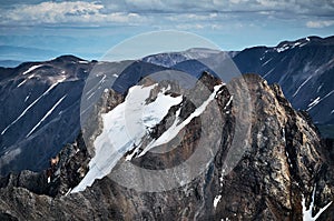 Summit of Altay mountain Kizil tash