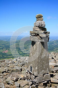 Summit cairn on the Black Mountains