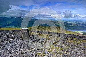 The summit cairn of Skiddaw