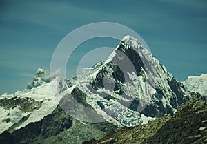 Summit Caraz in Cordilleras, Peru