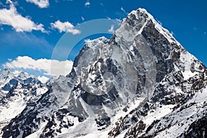 Summit Cholatse and Tabuche Peak. Himalayas. Nepal