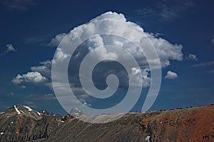 Summit cloud over imogene pass photo