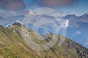 Summit cross in Carnic Alps, Sillian, Puster valley, Austria