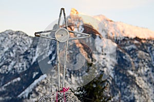 Summit cross of the GeiÃŸwand in Traunkirchen