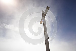 Summit cross at Taubenstein mountain, Bavaria