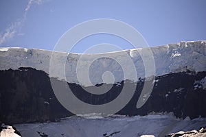 summit glacier of cerro tronador near san carlos de bariloche