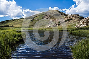 Summit lake in rocky mountain national park colorado