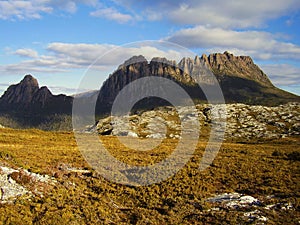 Approaching the summit of Cradle Mountain Tasmania Australia