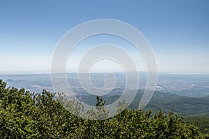 Summit of mount amiata and its panorama