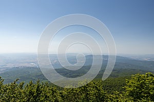 Summit of mount amiata and its panorama
