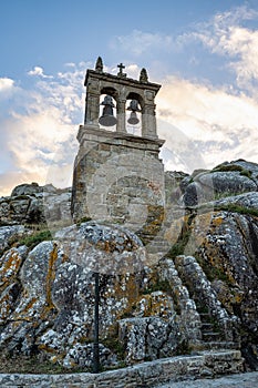 Summit of mount Corpino, Muxia, Coast of Death, La Coruna, Galicia, Spain photo