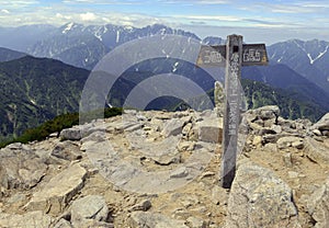 Summit of Mount Karamatsu, Japan Alps