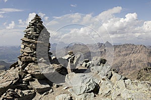 Summit of Mount Munt Pers, Engadin, Switzerland