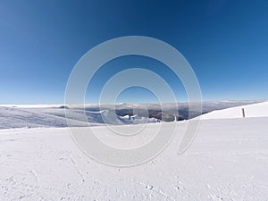 The summit of mountain Helmos