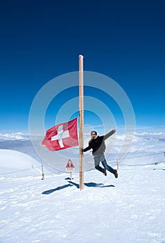 Summit of Mt Jungfrau - Top of Europe