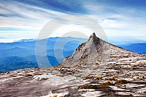 Cima de el más alto montana 