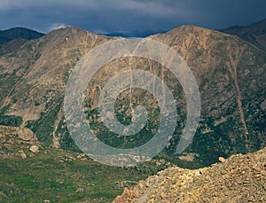 From the summit of Peak 13500, Mt. Massive Wilderness, Sawatch Range, Colorado