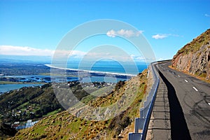 Summit road near Christchurch