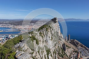 The summit of the rock of Gibraltar