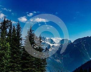 Summit of Rogers Pass Glacier National Park British Columbia Canada