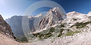 Summit of Stenar in Julian Alps