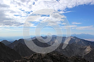 Summit View from Humboldt Peak, Sangre de Cristo Range. Colorado Rocky Mountains