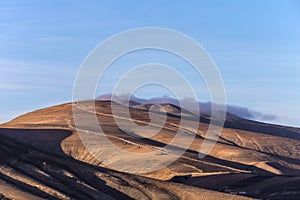 Summit of volcano in Timanfaya