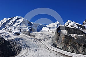 Summits of Castor, Pollux and Liskamm