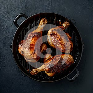 Sumptuous chicken BBQ, grilled to perfection with smoky flavor