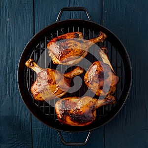 Sumptuous chicken BBQ, grilled to perfection with smoky flavor