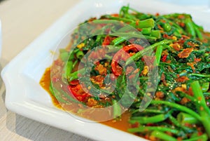 Sumptuous Chinese style spicy vegetables photo