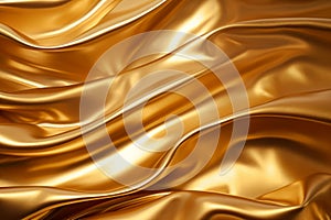 Sumptuous Shiny golden texture. Generate Ai photo