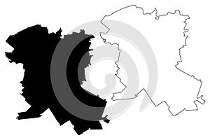 Sumy City Ukraine map vector illustration, scribble sketch City of Sumy map