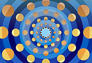 Abstract colorful background with circles pattern
