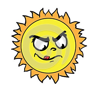 Sun angry