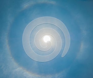 sun be encircled by a halo